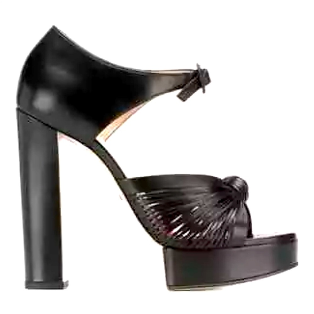 EUC Gucci Crawford Black Platform Heel! 39.5 fit US 8.5 perfect, sexy & comfy!